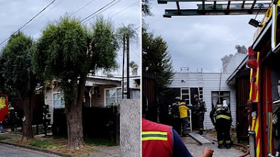 Incendio afectó vivienda y una bodega en sector oriente de Osorno
