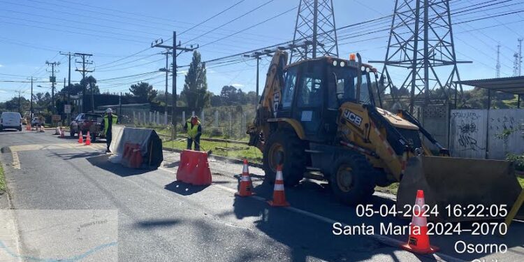 Suralis informó trabajos en calle Santa María con suspensión temporal del tránsito