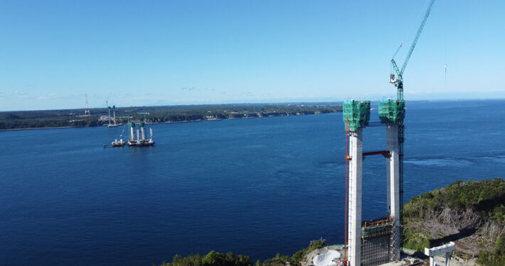 Obras de Puente Chacao llegan al 50% y en Chiloé esperan que esté listo en 2026