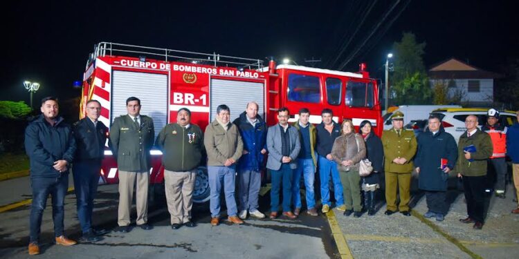 Gobierno Regional de Los Lagos ofició al Ministerio del Interior para financiar carro de Bomberos siniestrado en San Pablo