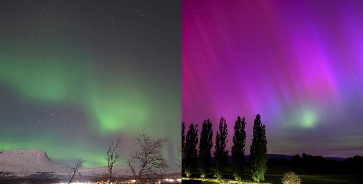Tormenta Solar: reportan auroras australes en los cielos de Punta Arenas y Puerto Natales