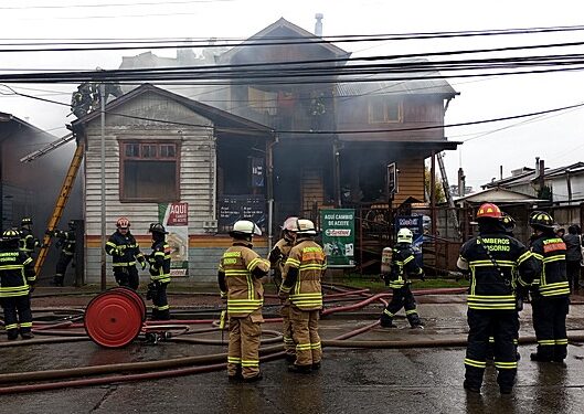 Osorno: Incendio afectó vivienda utilizada como local comercial en sector Rahue Bajo