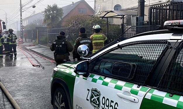 Incendio este miércoles dejó una vivienda afectada en Osorno: adulta mayor fue rescatada