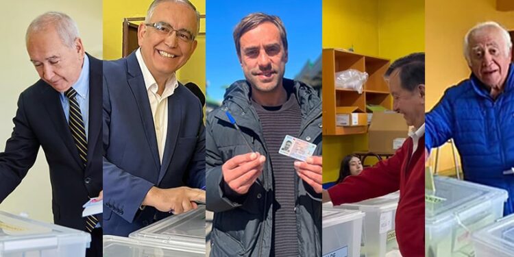 Los seis candidatos a alcalde por Osorno votaron y entregaron sus impresiones