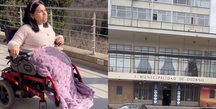 Concejala de Osorno acusa que no puede usar su oficina municipal: No hay accesos para su silla de ruedas