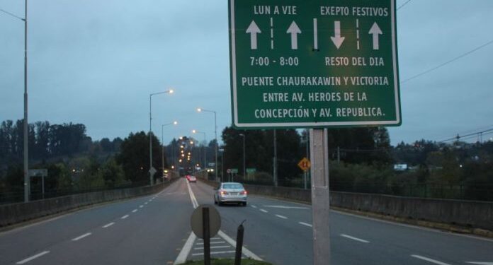 Próximo 31 de diciembre finalizan vías reversibles en Osorno: se retoman en marzo de 2025
