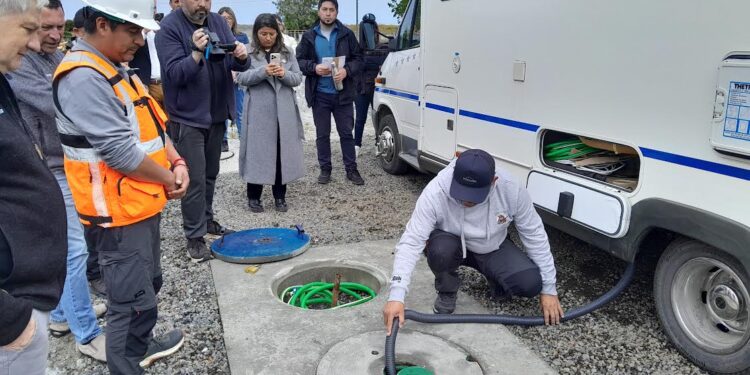En Chaitén inauguran primer punto de descarga de aguas servidas para casas rodantes en la región