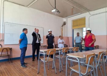 Osorno: Realizan visita inspectiva a obras en escuela Fundación Paul Harris