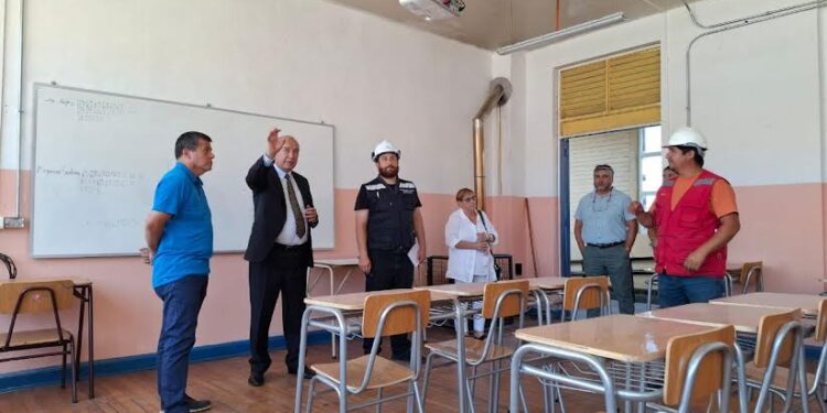Osorno: Realizan visita inspectiva a obras en escuela Fundación Paul Harris