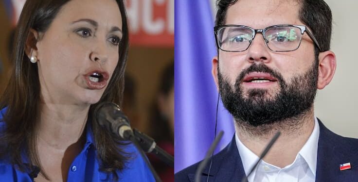 Corina Machado agradece a Boric por su postura en “defensa de la democracia” de Venezuela
