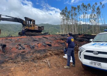 PDI investiga incendio forestal en sector Huitrapulli de San Juan de la Costa: se evalúa intencionalidad