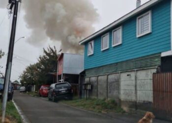 Incendio la mañana de este viernes afectó vivienda en sector Rahue Alto
