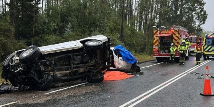 Dos adultos mayores fallecieron en accidente de tránsito en ruta Valdivia-Paillaco