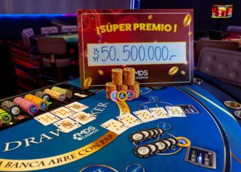 Golpe de suerte en Casino MDS Talcahuano: jugador gana $50.500.000 con una sola mano de póker