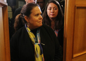 Maya Fernández dice que deja cargo «actuando siempre» con lealtad y apego a la Constitución»