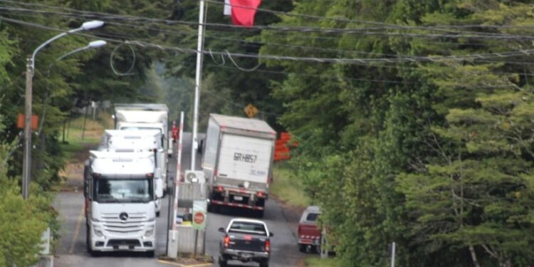 Puyehue: Al menos siete camioneros chilenos no pueden cruzar frontera por paro en aduana Argentina