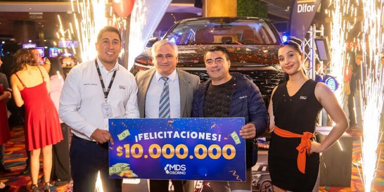 Afortunado ganador de $10 millones en Casino MDS Osorno: “Dije que me lo iba a ganar, ¡y pasó!”