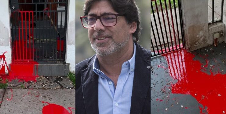 Atacan con pintura roja casa de Daniel Jadue: Exalcalde asegura que “no es la primera amenaza”