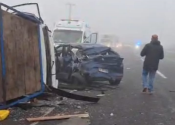 Colisión múltiple de 16 vehículos deja tres heridos en la Ruta 5 Sur a la altura de Linares