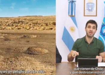 Gobernador argentino culpa a camioneros chilenos por «destrozar» carretera y anuncia cobros