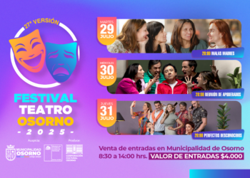 Obras de teatro se realizarán en Hotel Sonesta Osorno durante la próxima semana