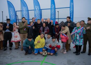 Municipio de Osorno y Subdere inauguran multicancha Brisas de Mirasur en Rahue Alto