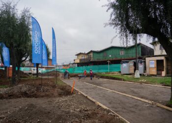Osorno: Vecinos de población García Hurtado de Mendoza colocan primera piedra de plaza Lautaro