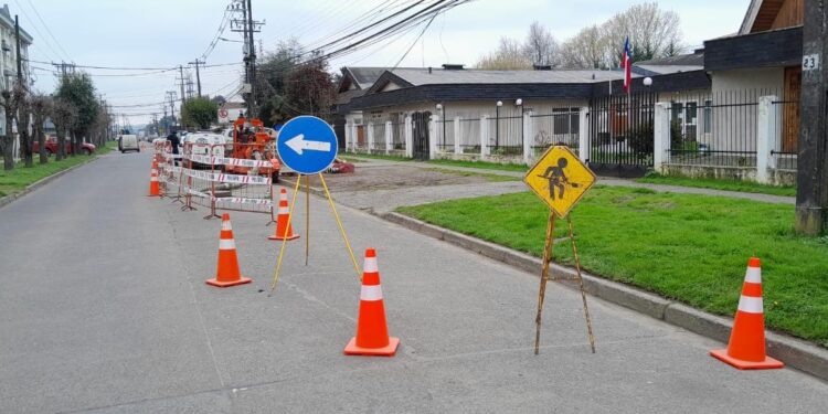 Suralis inicia intervención en sistema de recolección de calle Santa María en Osorno
