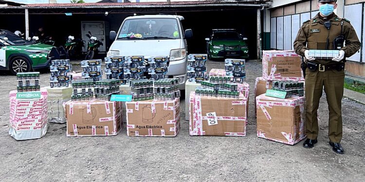 Carabineros incautó más de 14 mil cajetillas de cigarrillos en Osorno: avalúo supera los $55 millones