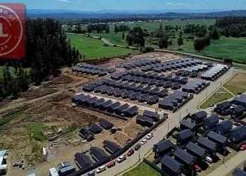 Osorno: Primer proyecto de viviendas industrializadas alcanza un 36% de avance