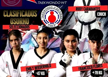 Cuatro atletas de Osorno clasifican a la Copa Chile 2025 de Taekwondo