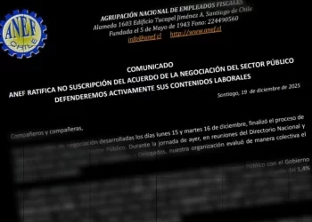 ANEF rechaza acuerdo de reajuste del Sector Público por considerarlo insuficiente