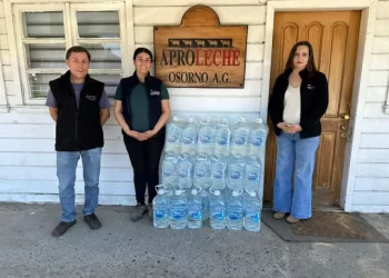 Aproleche Osorno envía camiones con ayuda por incendios forestales