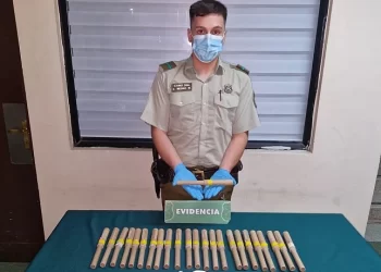 Dos jóvenes fueron detenidos en Rahue e incautaron fuegos artificiales caseros
