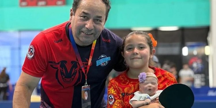 Osornina de 9 años es seleccionada nacional de tenis de mesa y viajará a Paraguay