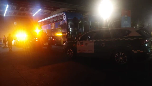 Dos personas fueron detenidas por desmanes y agredir a una guardia del Terminal de Buses