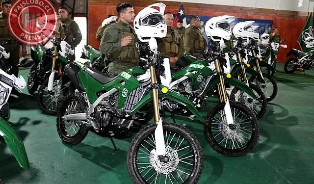 Seguridad en Los Lagos: Carabineros recibe motos y camionetas para patrullaje regional