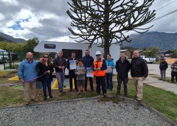 Inauguran punto de descarga de aguas grises para casas rodantes en Futaleufú