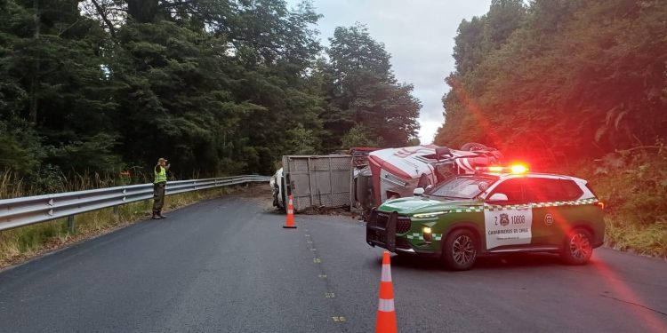 Puyehue: transito controlado en ruta internacional por accidente de tránsito