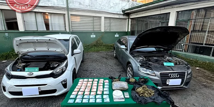 Operativo antidrogas de la SIP en Osorno: 5 detenidos