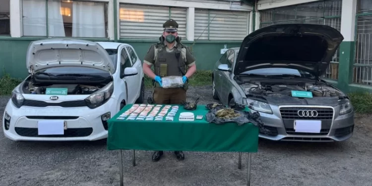 Desbaratan red de tráfico de drogas: hay 5 detenidos e incautan vehículos