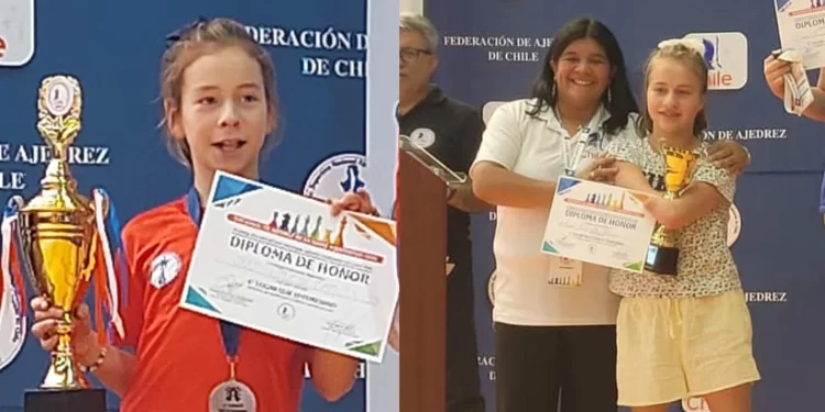 Hermanas rionegrinas logran cuartos lugares nacionales en campeonato de ajedrez