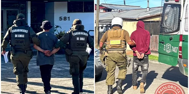 Osorno: Carabineros arresta a prófugos por robo con violencia y a sujeto armado