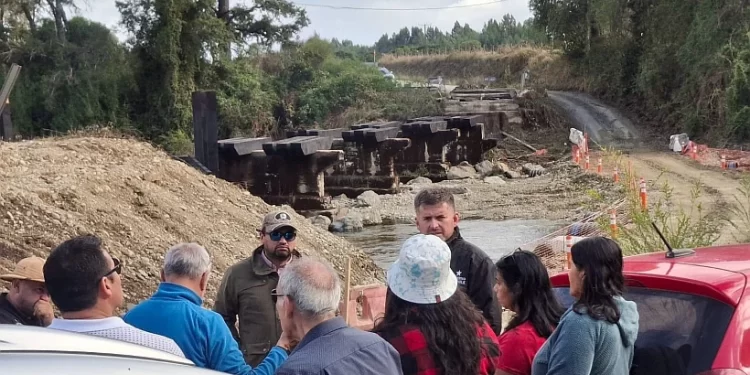 Temporal dejó cortes de camino y derrumbes en la Provincia de Osorno