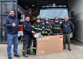 Saesa entregó donación a la Cuarta Compañía de Bomberos de Osorno