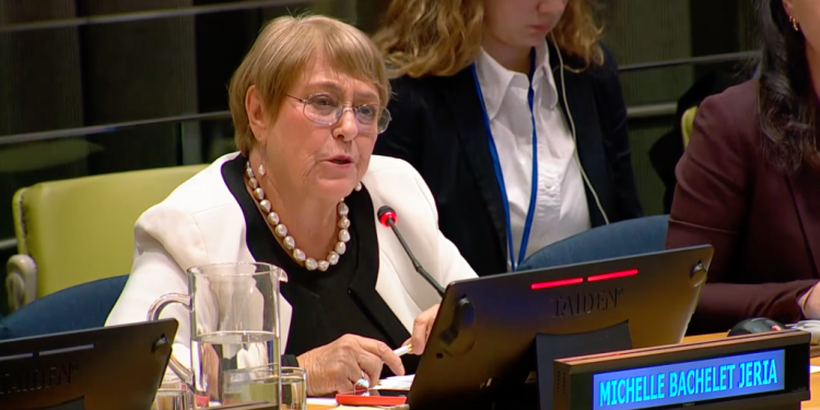 Michelle Bachelet presenta su candidatura ante la ONU