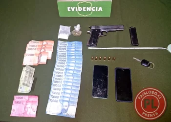 Carabineros detiene a sujeto con arma de grueso calibre y drogas en Llanquihue