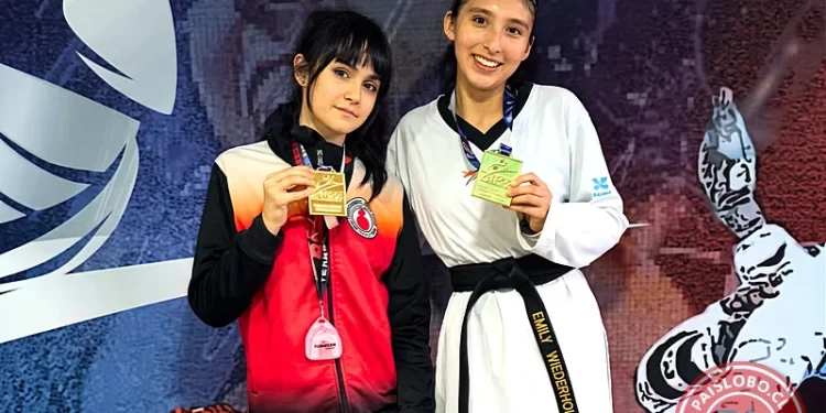 Taekwondo Osorno: Claudia Mendoza y Emily Wiederhold triunfan en Copa Temuco