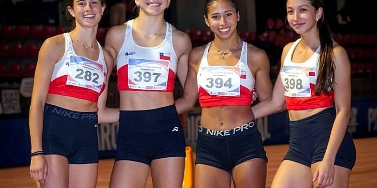 Relevo femenino 4×100 establece nuevo récord de Chile U20