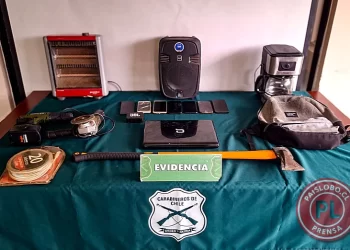 Osorno: Detienen a pareja que robaba en un domicilio